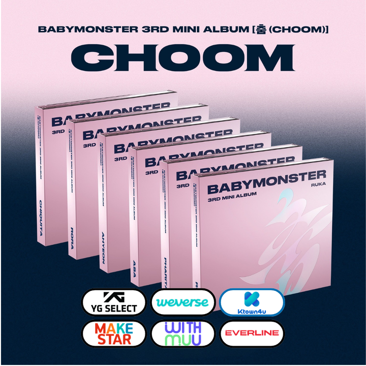 [PRE-ORDER] BabyMonster - 3rd Mini "Choom" (Jewel Ver.) + Pre-Order Benefit
