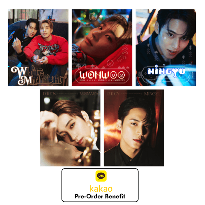 [PRE-ORDER] WONWOO & MINGYU (Of SEVENTEEN) DICON VOLUME N°24 + KAKAO Gift Pre-Order Benefit