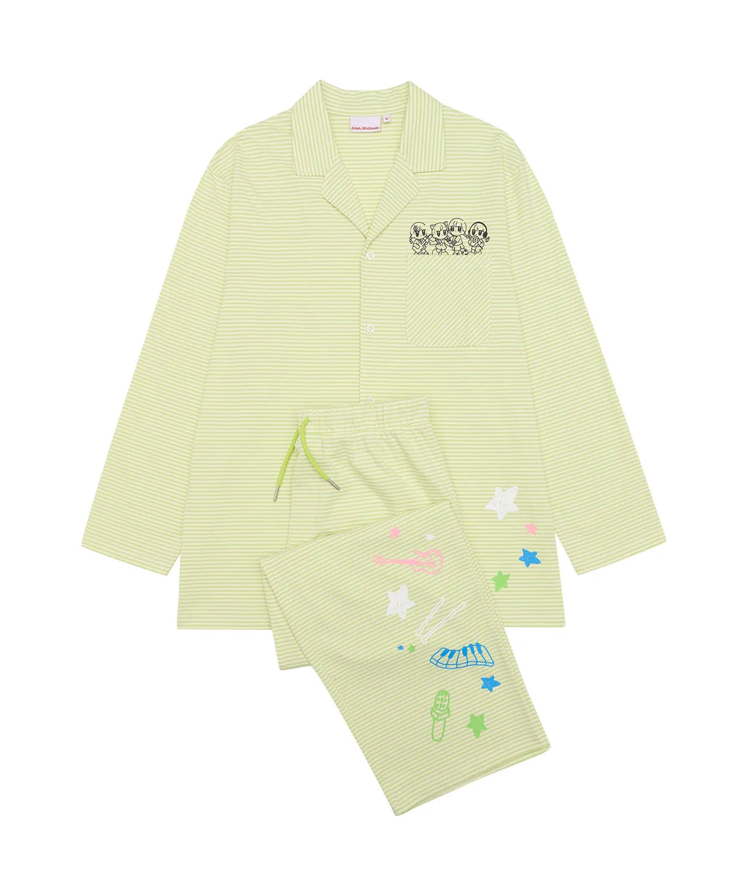 **QWER -Ames-Worldwide QWER PAJAMAS SET GREEN