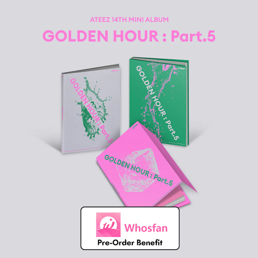 [Pre-Order] ATEEZ - 14TH MINI ALBUM "GOLDEN HOUR : Part.5"(Photobook Version) + Pre-Order Benefit (Choose Version)