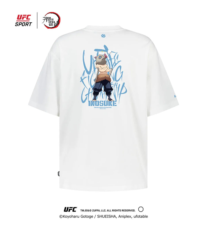 Demon Slayer: Kimetsu no Yaiba - Inosuke Relaxed fit Short-sleeved T-shirt White