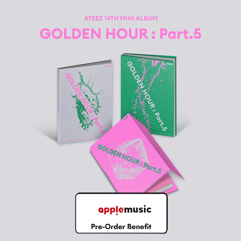 [Pre-Order] ATEEZ - 14TH MINI ALBUM "GOLDEN HOUR : Part.5"(Photobook Version) + Pre-Order Benefit (Choose Version)