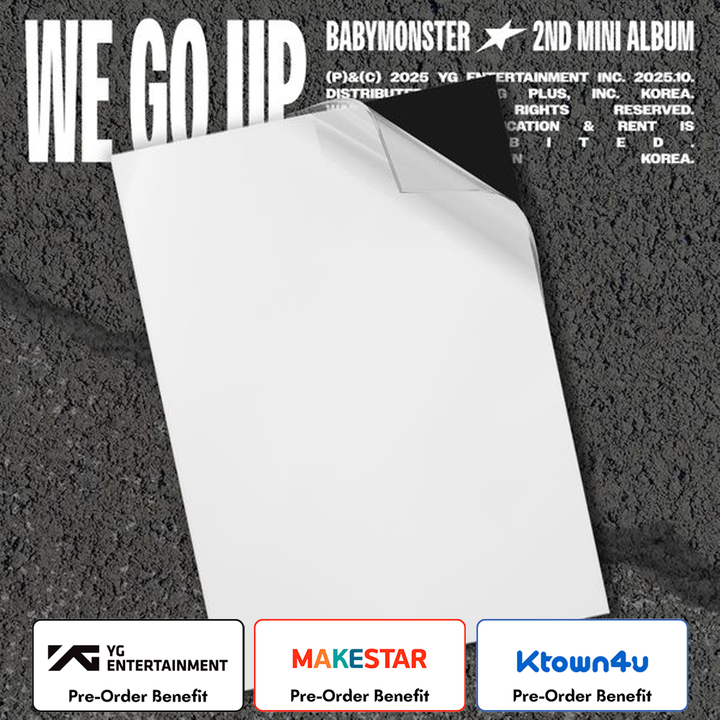 [Pre-Order] BABYMONSTER  -2nd MINI ALBUM [WE GO UP] +Pre-Order Benefit (WE Ver.) (2)