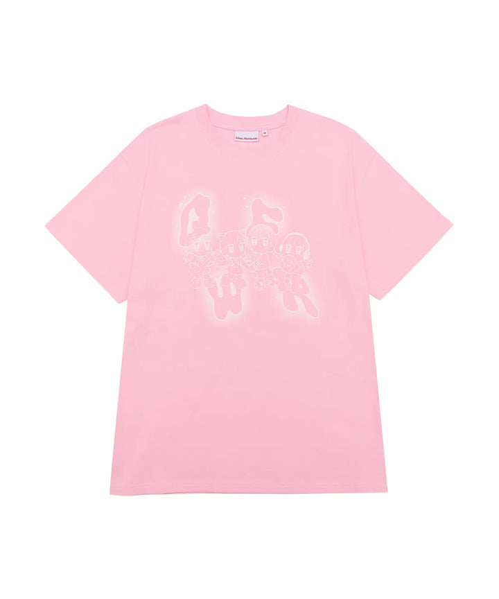 **QWER -Ames-Worldwide QWER CHARACTER TEE PINK