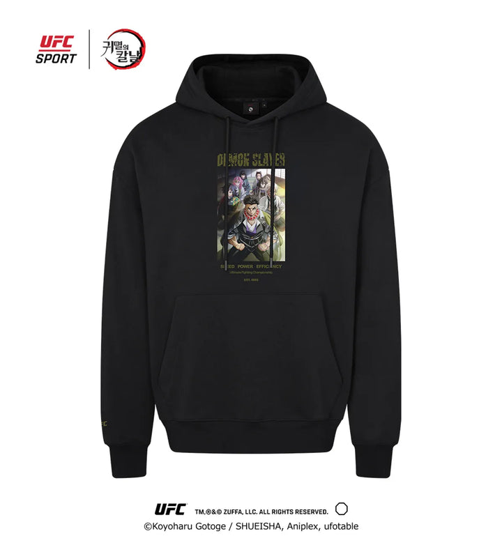 Demon Slayer: Kimetsu no Yaiba - Visual Relaxation Hooded T-Shirt Black