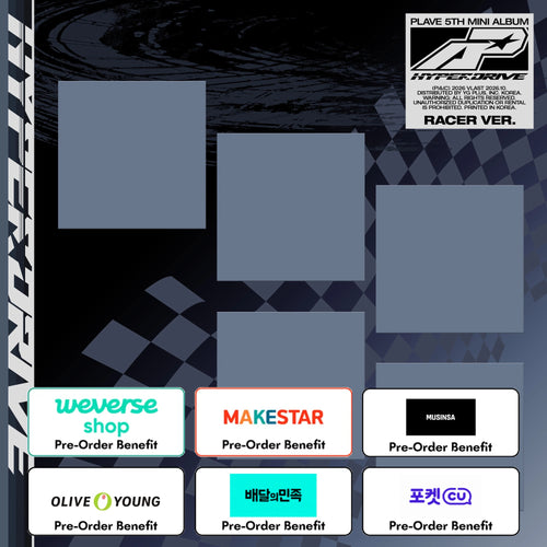 [Pre-Order] PLAVE - 5th Mini Album 'HYPERDRIVE' (Racer Ver.) + Pre-Order Benefit (Choose Version)