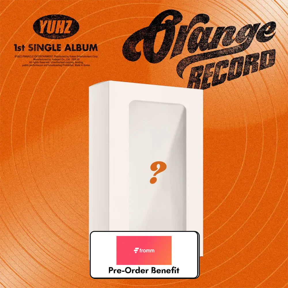 [Pre-Order] YUHZ - 1st Single Album [Orange Record] (RECORD ver.) + Pre-Order Benefit (Choose Version)
