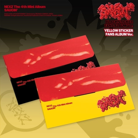 [B2B] NEXZ - Mini 4th Album [SAUCIN’] Sticker Fans Album Ver. (2 Types) / 쇼핑몰) NEXZ (넥스지) - 미니 4집 [SAUCIN’] STICKER FANS ALBUM Ver. (2종)