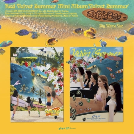 [B2B] [First Press] Red Velvet - Summer Mini Album [Velvet Summer] (Big Wave Ver.) Random / (2종) 레드벨벳 (RED VELVET) - 여름 미니앨범 [Velvet Summer] (Big Wave Ver.) 랜덤