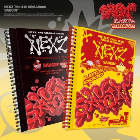 [B2B] NEXZ - Mini 4th Album [SAUCIN’] (2 Ver.) Normal Edition / 쇼핑몰) NEXZ (넥스지) - 미니 4집 [SAUCIN’] (2종) 포토북 일반반