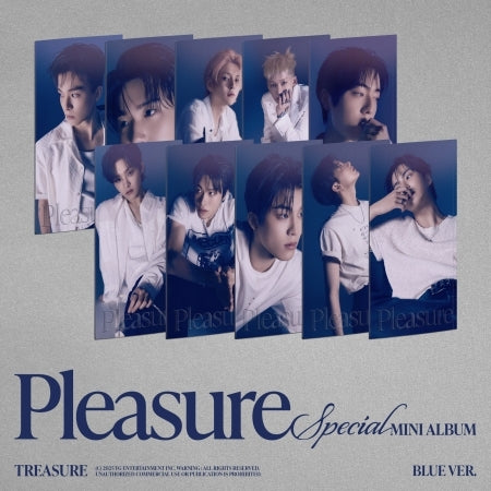[B2B] TREASURE - SPECIAL MINI ALBUM [PLEASURE] [BLUE VER.] /  트레저(TREASURE) - SPECIAL MINI ALBUM [PLEASURE] [BLUE VER.]