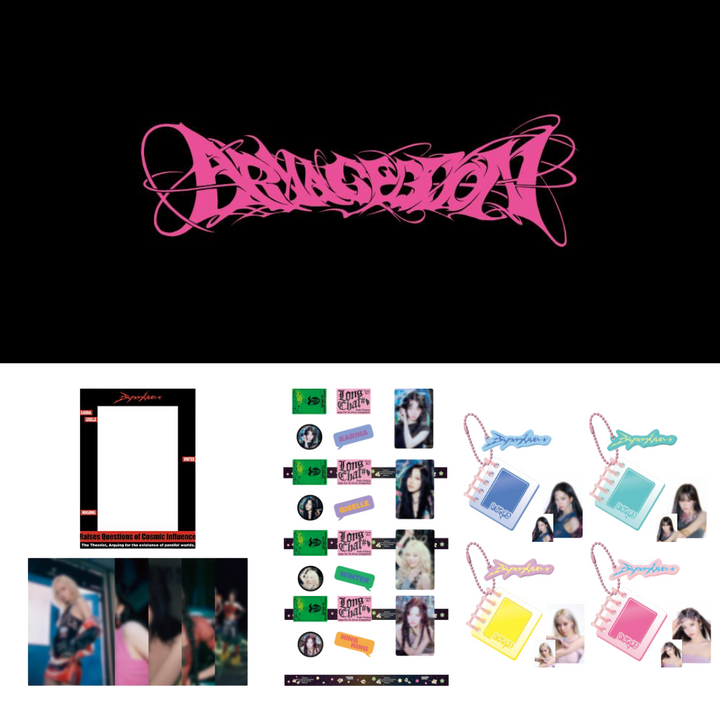 [Pre-Order] Aespa - [Universe-K] Armageddon Official MD (Stand Photo Set, ID Photo Holder, Masking Tape Set)