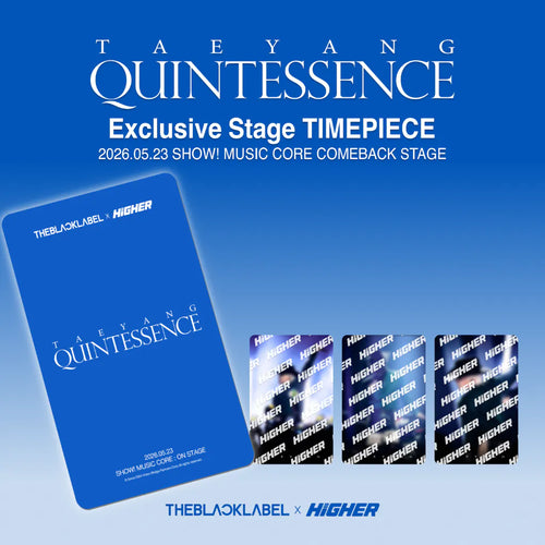 [Pre-Order] TAEYANG(of BIGBANG) - [Photocard] QUINTESSENCE  SHOW! MUSIC CORE [Photocard] 947th LIVE FAST DIE SLOW Stage Exclusive Special Guaranteed Package