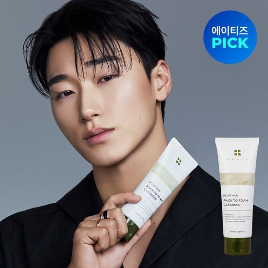 **Ateez PICK - Bialmud Relief Mud Pack to Foam Cleanser 110 ml