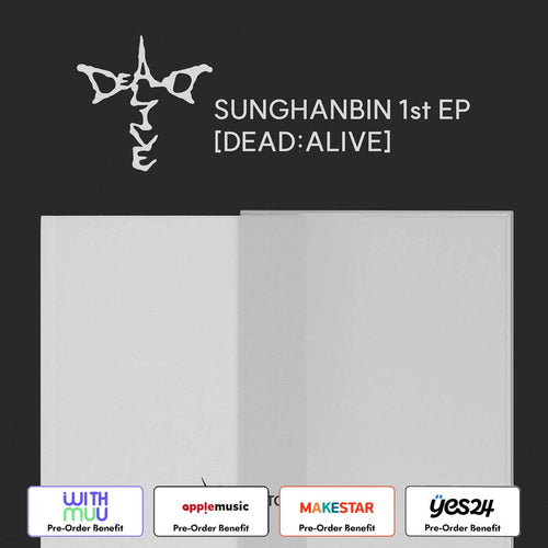 [Pre-Order] SUNGHANBIN - 1st EP [DEAD:ALIVE] (Photobook Ver. Only Random) + Pre-Order Benefit (Choose Version)