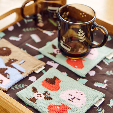 ** Knit Coaster (Version Choose)
