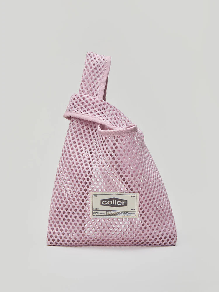 ** COLLER- COLLER Mesh Mini Tote Bag Shade Down pink