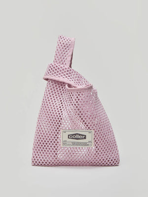 ** COLLER- COLLER Mesh Mini Tote Bag Shade Down pink