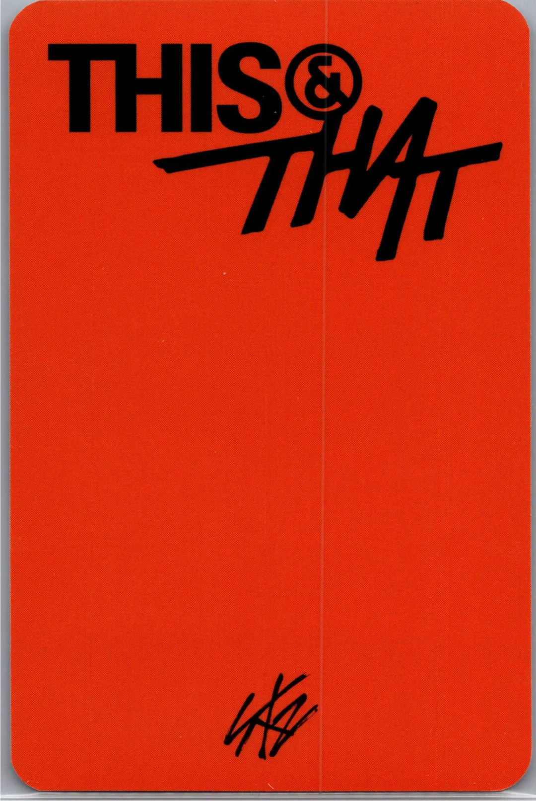 Stray Kids "THIS &amp; THAT" - Music Plant Pre-Order Benefit Photocard [26.08.18]