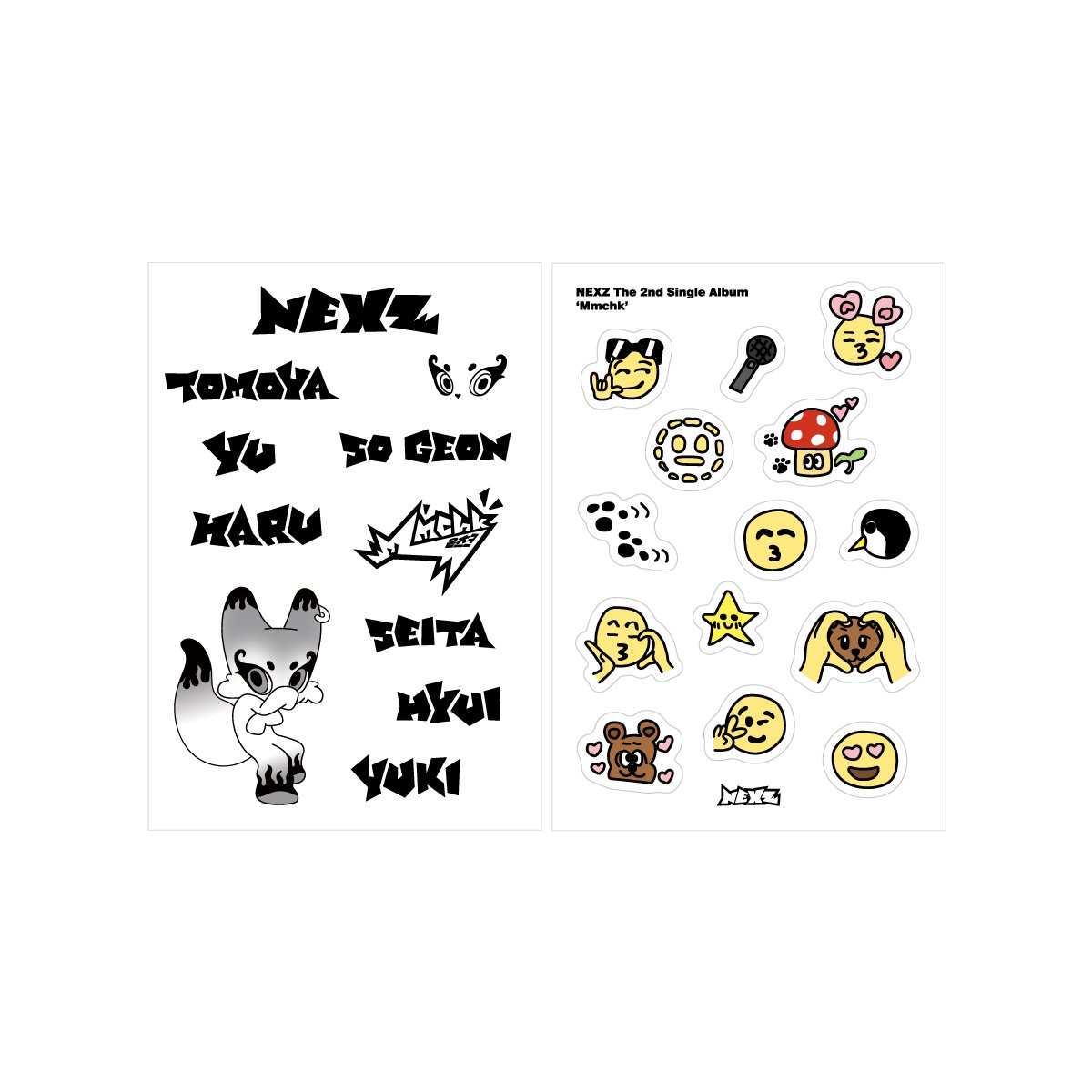 [NEXZ] STICKER SET - [Mmchk] POP-UP STORE