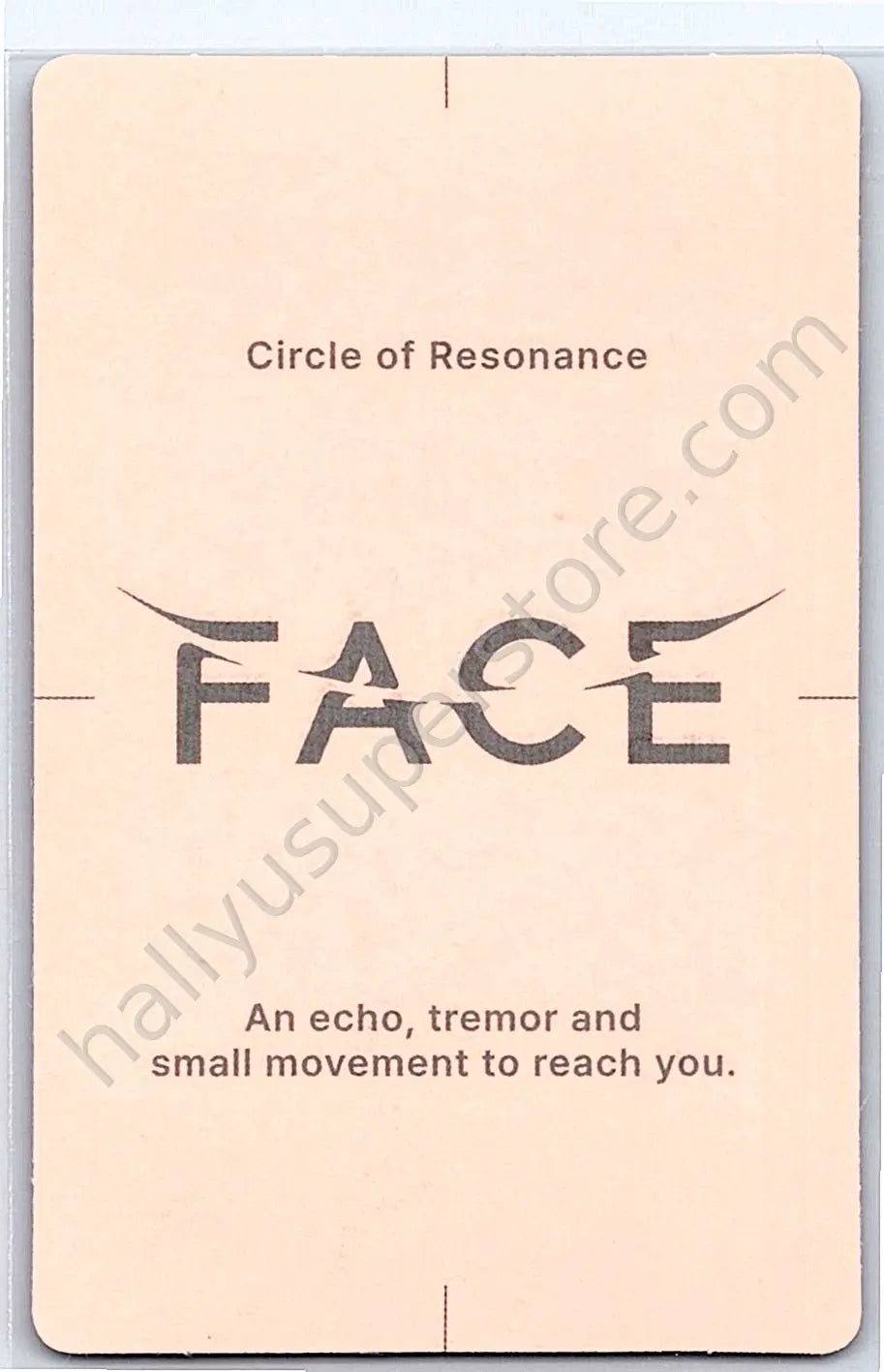 BTS - Jimin - Face album photocard invisible face version solo album undefinable face version