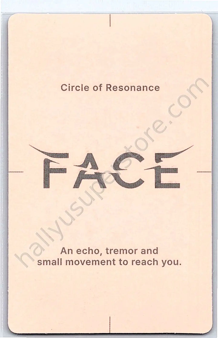 BTS - Jimin - Face album photocard invisible face version solo album undefinable face version