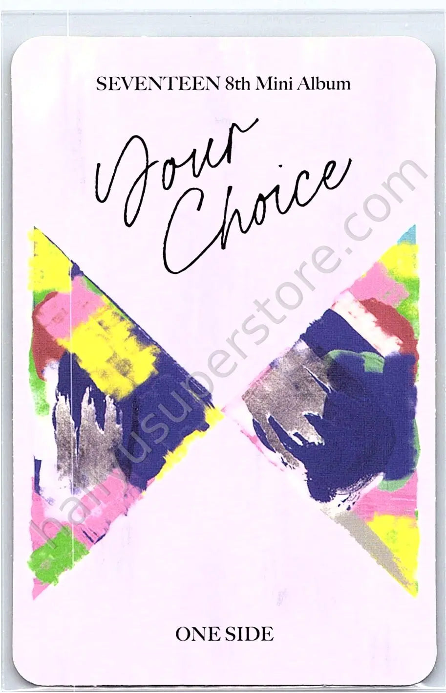 SEVENTEEN - Vernon - Your Choice album photocard one side version