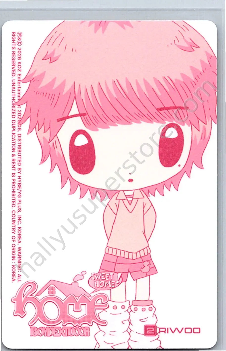 BOYNEXTDOOR - Riwoo - HOME album photocard sweet home version