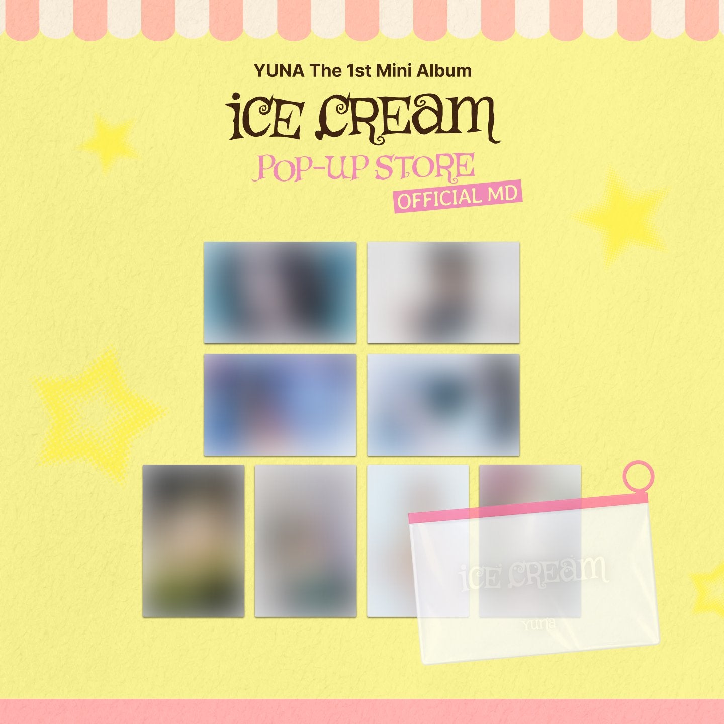 [ITZY] POSTCARD SET - YUNA <Ice Cream> POP-UP STORE