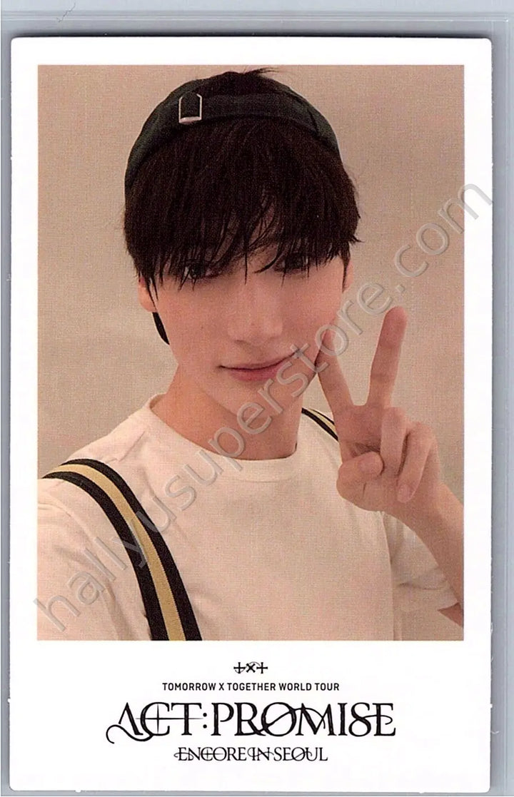 TOMORROW X TOGETHER - Huening Kai - ACT:PROMISE ENCORE IN SEOUL pob (pre-order benefit) polaroid weverse global shop (wvg)
