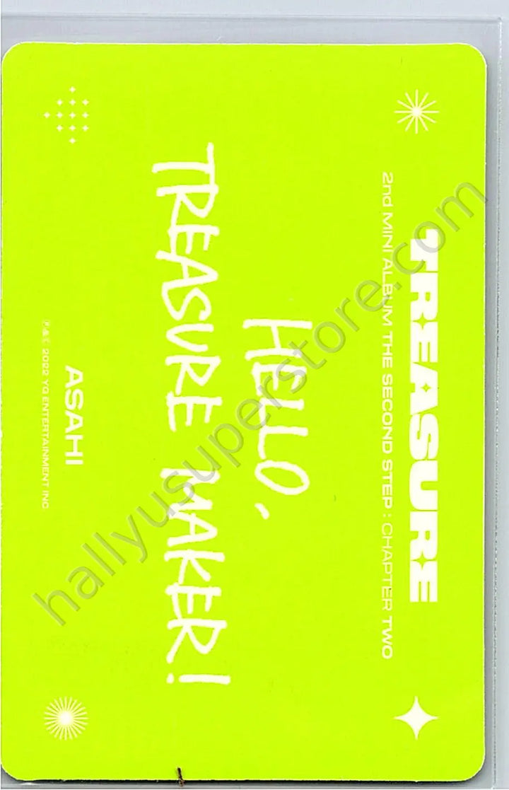 TREASURE - Asahi - THE SECOND STEP : CHAPTER TWO album photocard green version