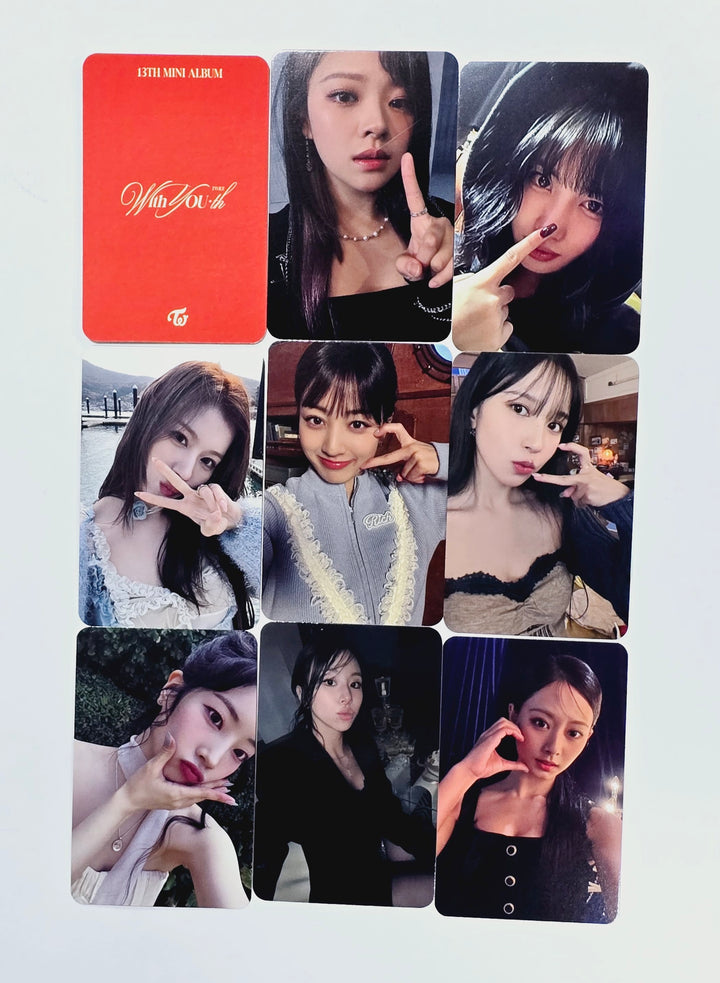 TWICE "With YOU-th" Mini 13th - Blue Dream Media Pre-Order Benefit Photocard [24.3.6]
