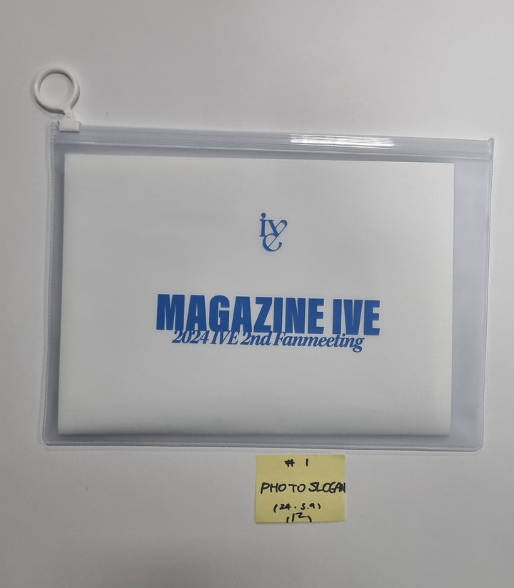 IVE "MAGAZINE IVE" 2024 IVE 2nd Fanmeeting - Official MD [Official Lightstick, Photo Slogan, Image Picket, Pin Button, Sweat Shirt] [24.3.9]