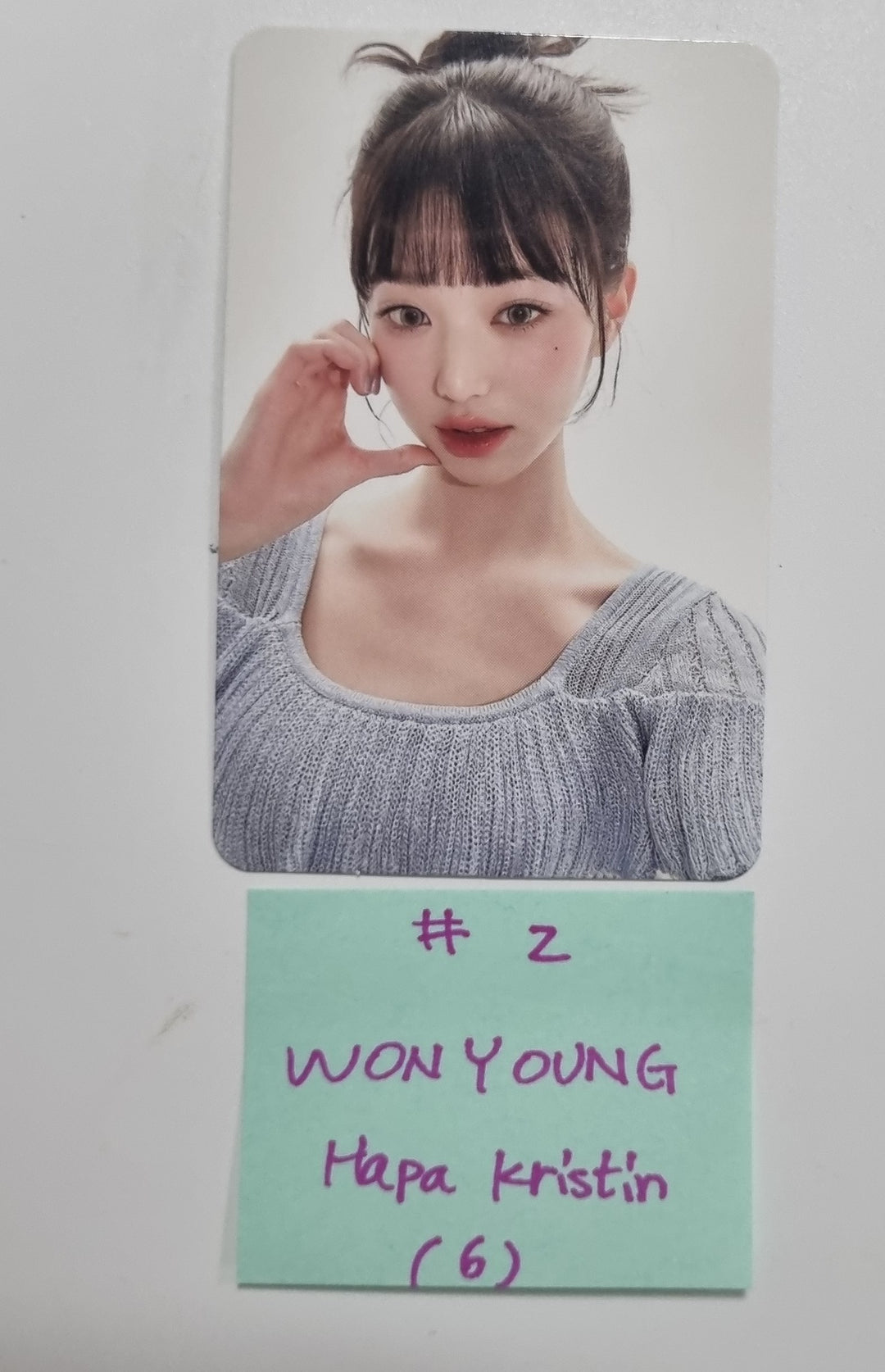 Wonyoung (Of IVE) Hapa X Jang Won Young - Hapa Kristin Event Photocard Ver.5 [24.3.20]