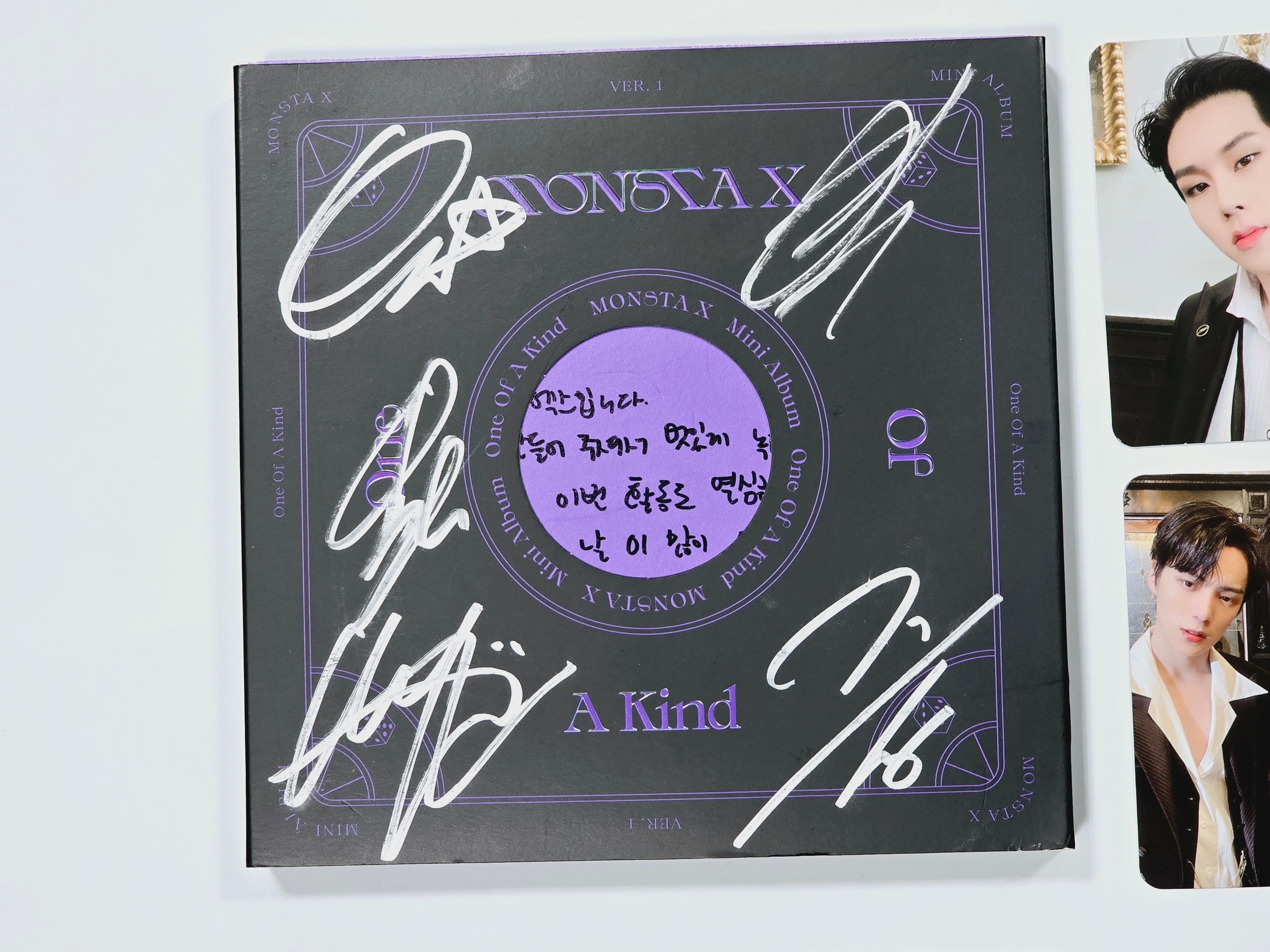 MONSTA X - Hand Autographed(Signed) Promo Album [24.3.26