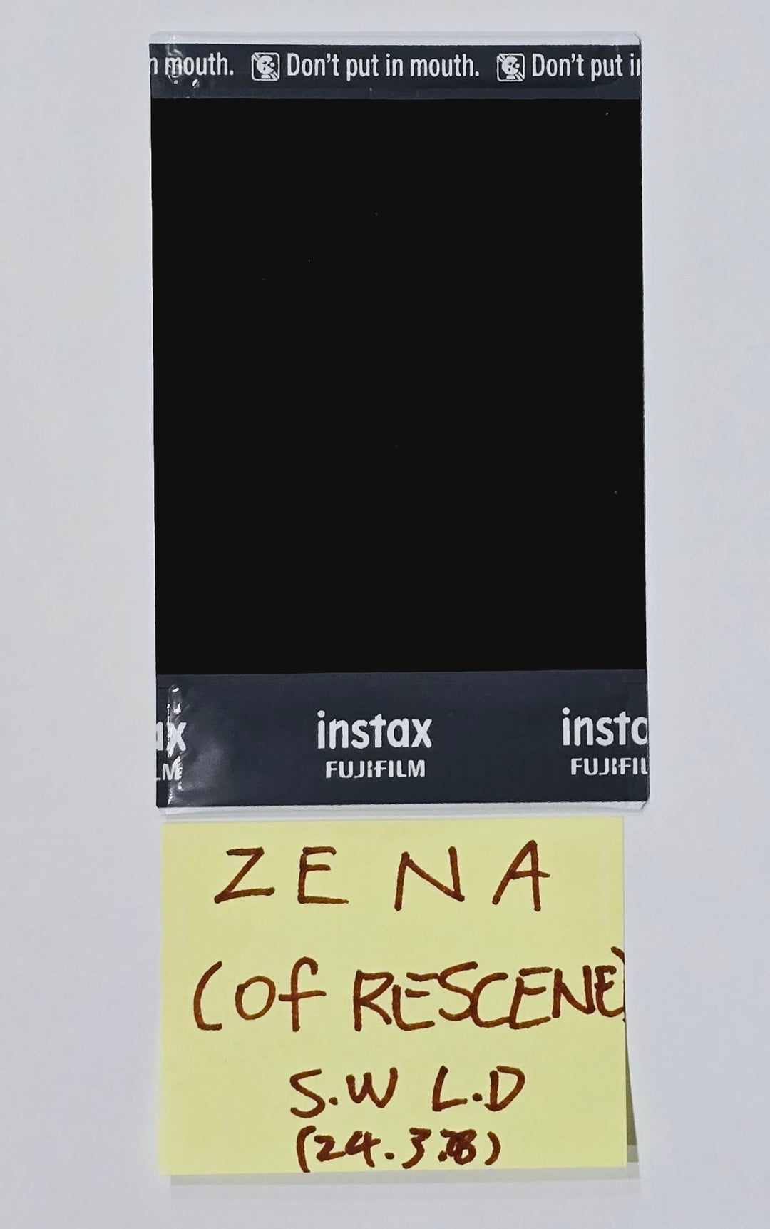 ZENA (Of RESCENE) 'Re:Scene'  - Hand Autographed(Signed) Polaroid [24.3.28]