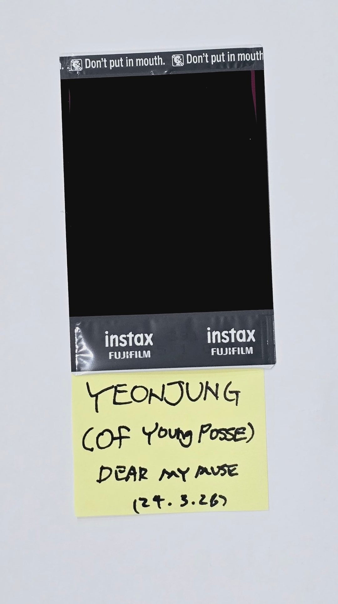 YOUNG POSSE "XXL" - 直筆サイン入りポラロイド [24.3.28]