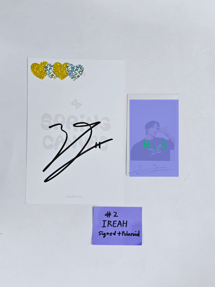 SEVENUS "SPRING CANVAS" - Hand Autographed(Signed) Polaroid, Postcard [24.4.8]
