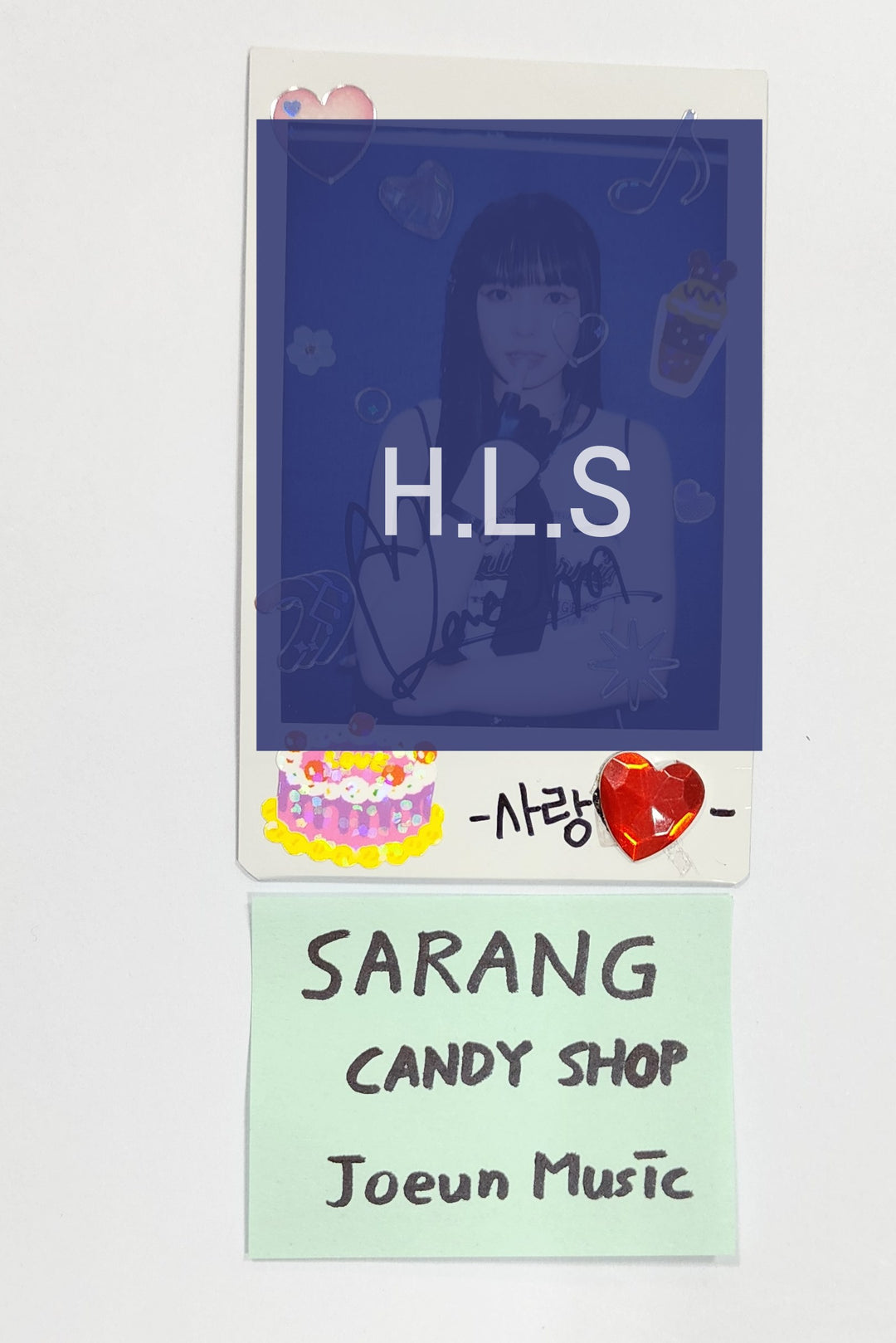 SARANG (Of Candy Shop) "Hashtag#" - Hand Autographed(Signed) Polaroid [24.4.19]