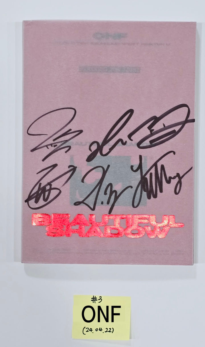 ONF "BEAUTIFUL SHADOW" - Hand Autographed(Signed) Promo Album [24.4.22]
