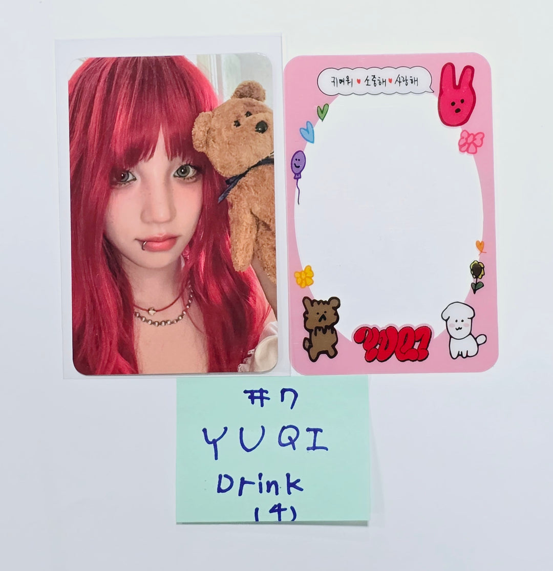 YUQI (Of (G) I-DLE) "YUQ1" - Ktown4U Lucky Draw & Drink Event Photocard [24.4.24]