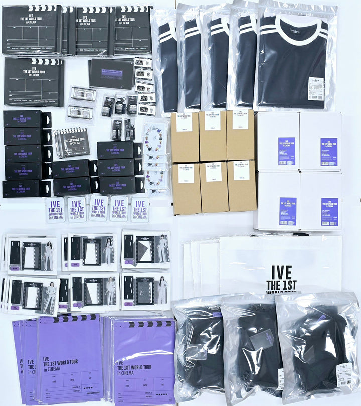 IVE THE 1ST WORLD TOUR in CINEMA - Official MD [Light Keyring, Polaroid Set, Photocard Stand Set, Postcard Book, Photocard Pouch & Photocard Set, Photo Film Keyring, Photo Set] (1) [24.10.2] - HALLYUSUPERSTORE