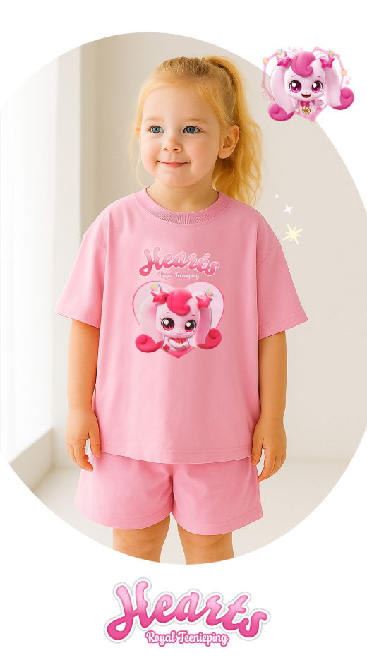 ** Catch! Teenieping - Girls' Zuri Half-Sleeved Top and Bottom Set