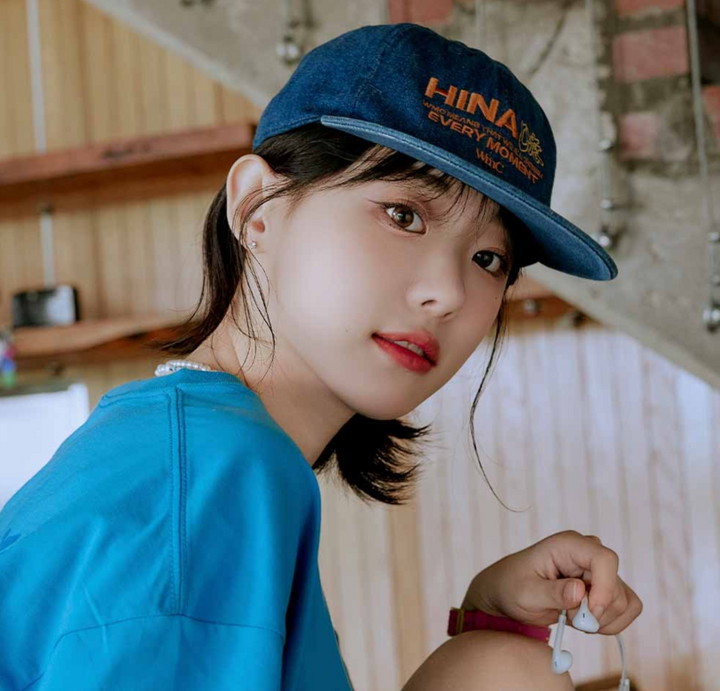 **QWER - Hina denim panel cap