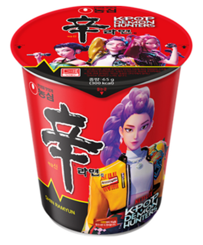 ** KPop Demon Hunters +  Shin Ramyun (small cup ramen)