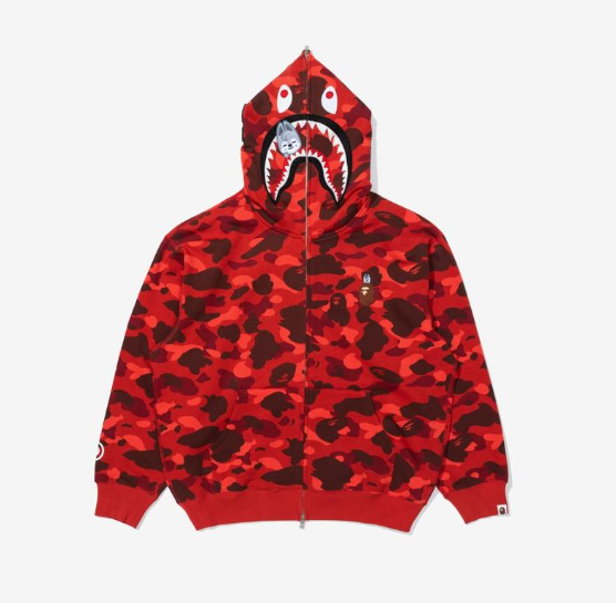 [Pre-Order] Stray Kids - BAPE X Stray Kids Wolf Chan SHARK FULL ZIP HOODIE M (Bang Chan)