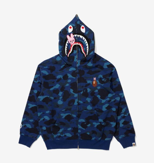 [Pre-Order] Stray Kids - BAPE X Stray Kids DWAEKKI  SHARK FULL ZIP HOODIE M (Changbin)