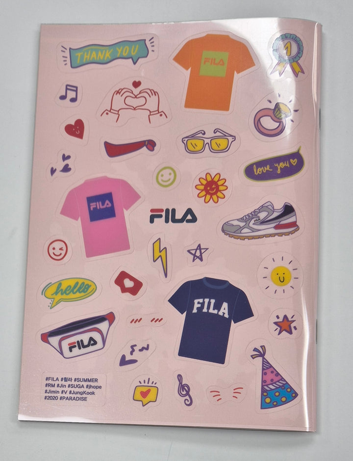 BTS "Fila " - 2020 Fila Summer Collection Photo Book Sticker Set [25.02.13]