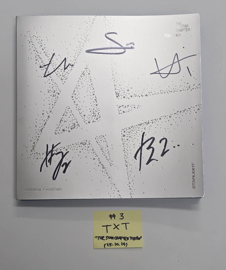 JIN (Of BTS) "Echo", IVE "IVE EMPATHY", Stray Kids "KARMA", ILLIT "bomb", TXT "Star Chapter: Together", ZEROBASEONE "CINEMA PARADISE" - Hand Autographed(Signed) Promo Album [25.10.14]