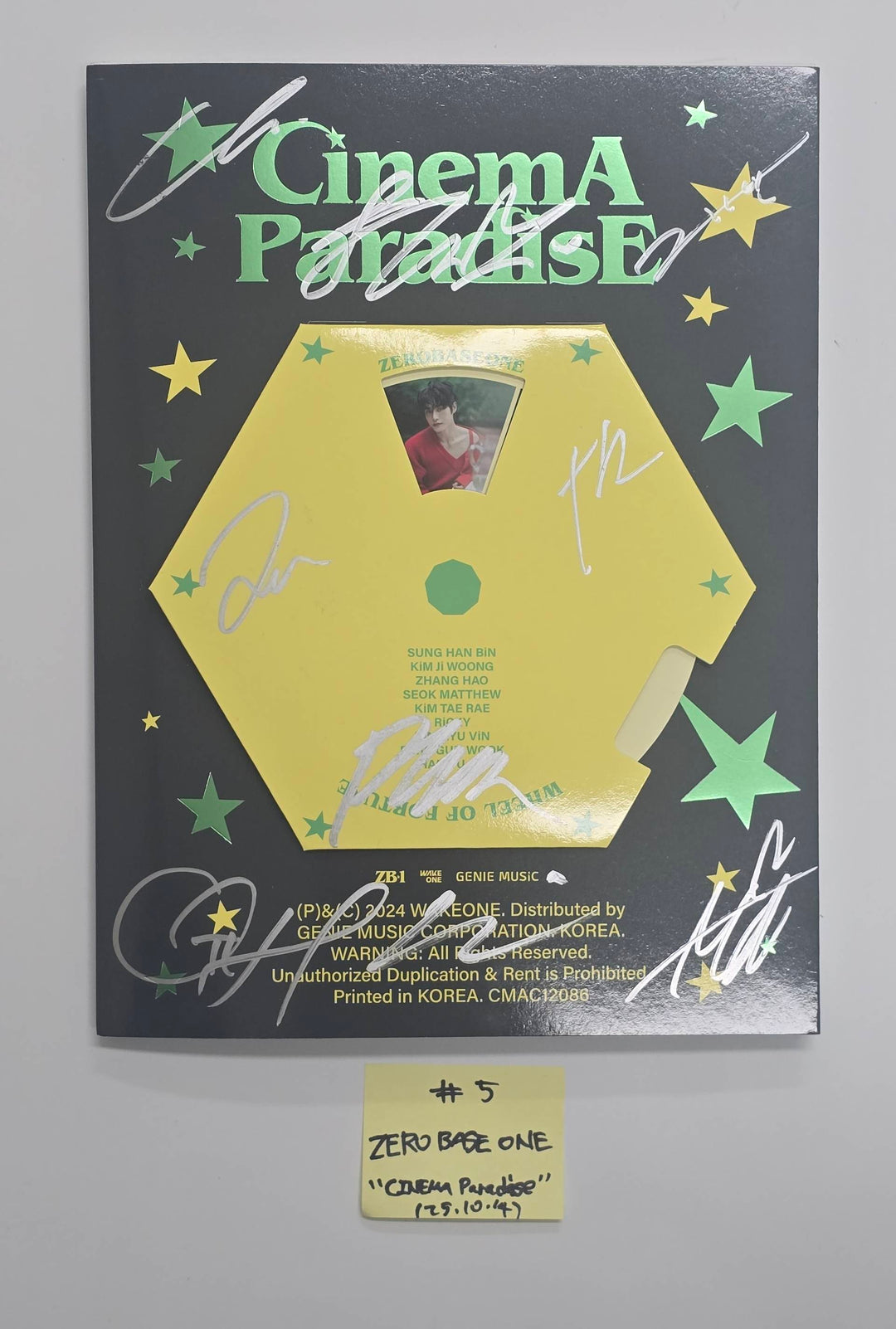 JIN (Of BTS) "Echo", IVE "IVE EMPATHY", Stray Kids "KARMA", ILLIT "bomb", TXT "Star Chapter: Together", ZEROBASEONE "CINEMA PARADISE" - Hand Autographed(Signed) Promo Album [25.10.14]